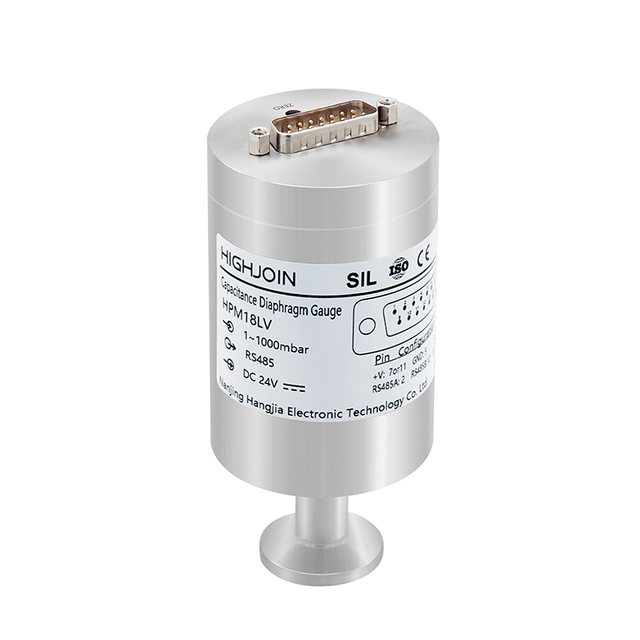 Transmissor de pressão de vácuo absoluto de capacitância HPM18LV 0-10V KF, CF e conector de videocassete